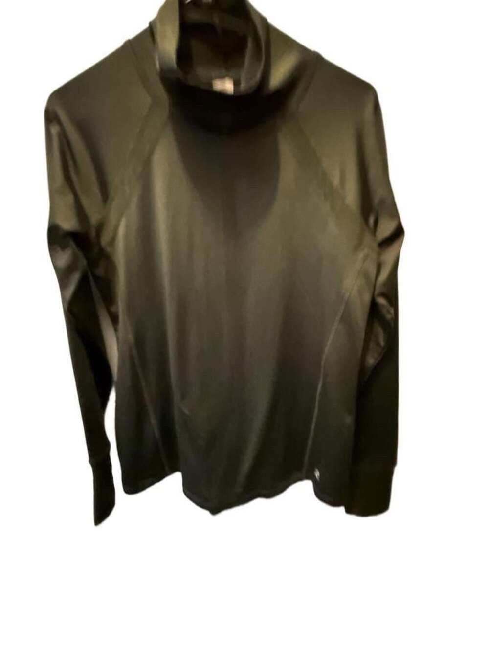 Energy Zone Athletic Long Sleeve Size M Green Mock Neck Base Layer